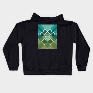 Colorful Runic Design Kids Hoodie